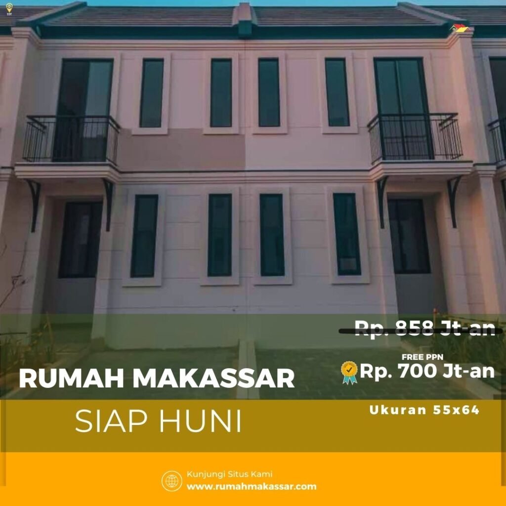 Rumah Gaya Eropa, Siap Huni dengan Fasilitas Lengkap dan Free PPN!