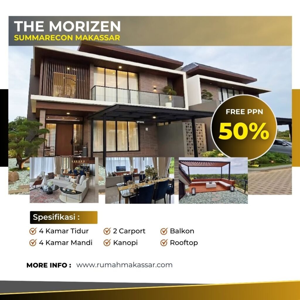 The Morizen Summarecon Mutiara Makassar Rumah Cantik Gaya Jepang