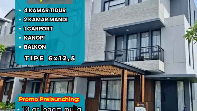 Rumah Cantik Attic hanya 1,2 M-an Saja Fasilitas Lengkap di Summarecon